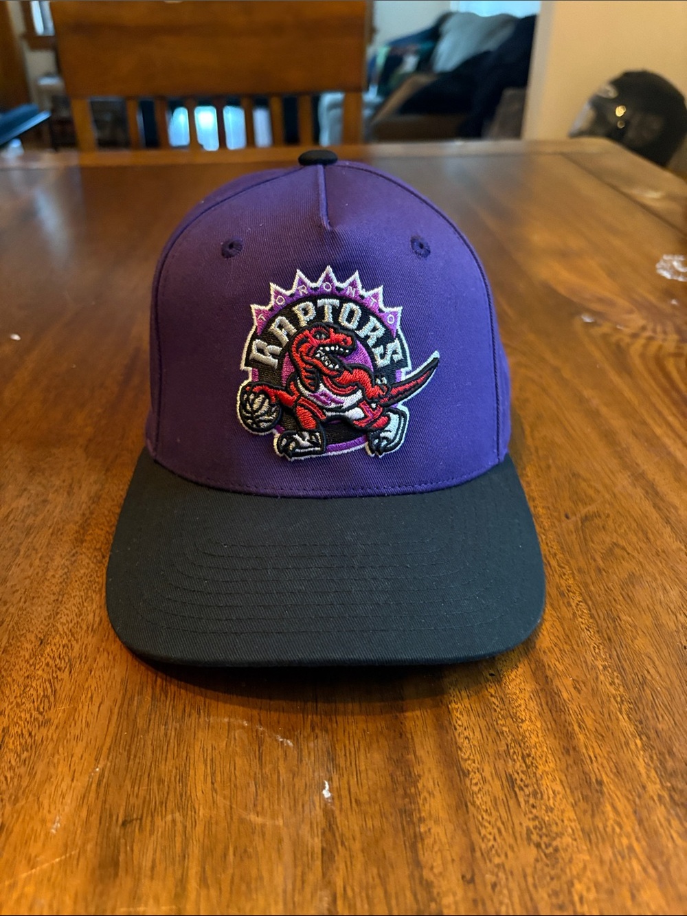 Mitchell & Ness Toronto Raptors Purple and Black Vintage Snapback Hat
